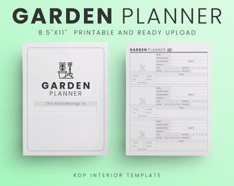 Garden Planner Printable: 8.5"x11" Gardening Log (PDF)