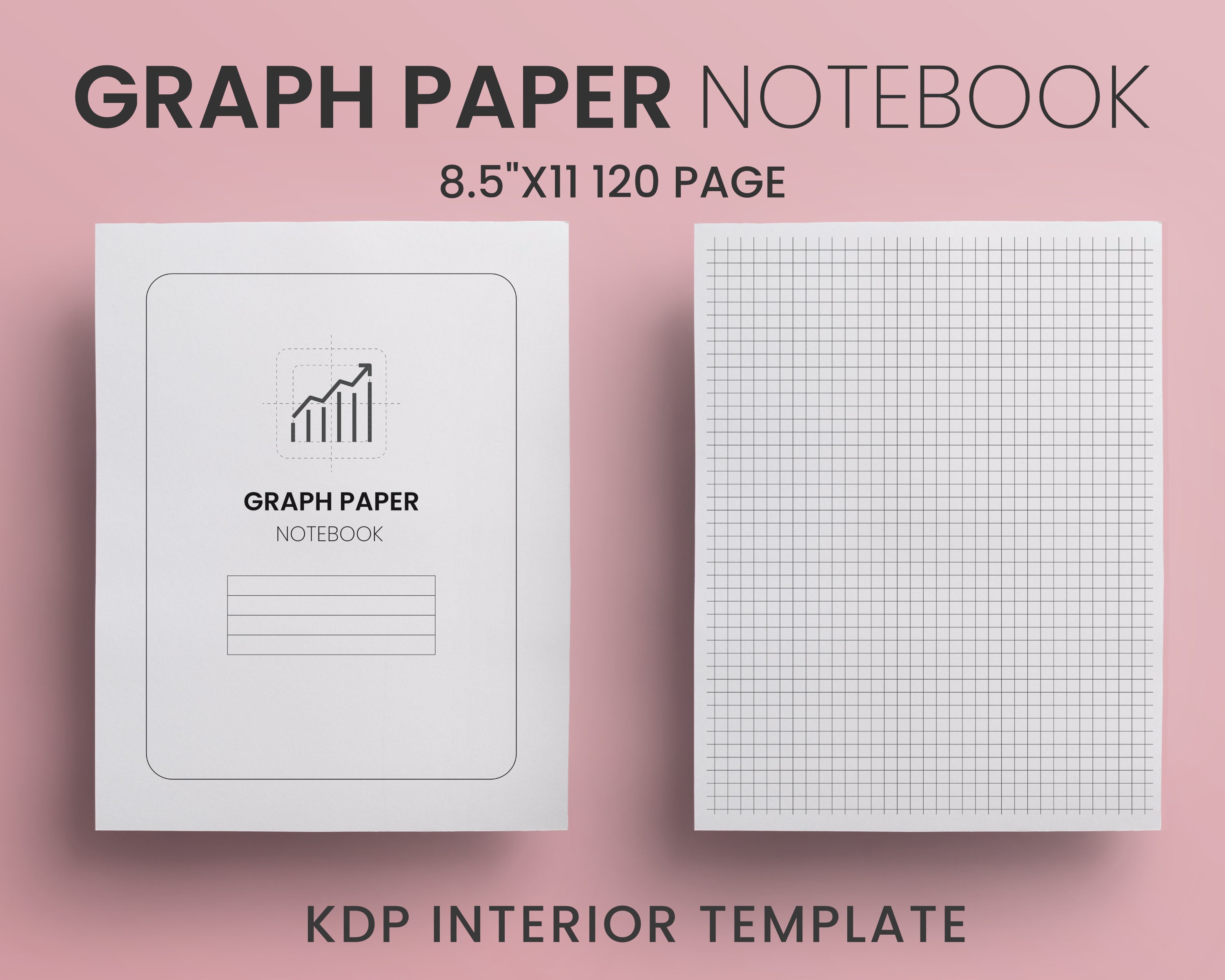 Graph Paper Notebook: Large Simple Graph Paper Journal - 120 Quad Ruled 4x4 Pages 8. 5 X 11 Inches - Grid Paper Notebook for Math and Science Students