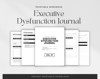 ADHD Executive Dysfunction Journal, Task Paralysis Breaker (PDF)