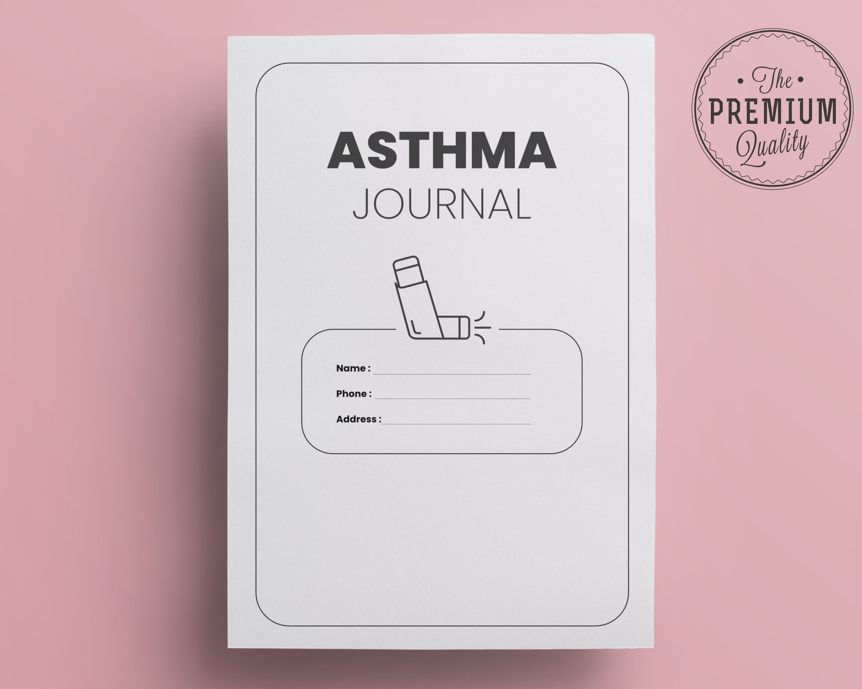 Asthma Journal KDP Interior Template 6x9 Inches 120 Page Ready to ...