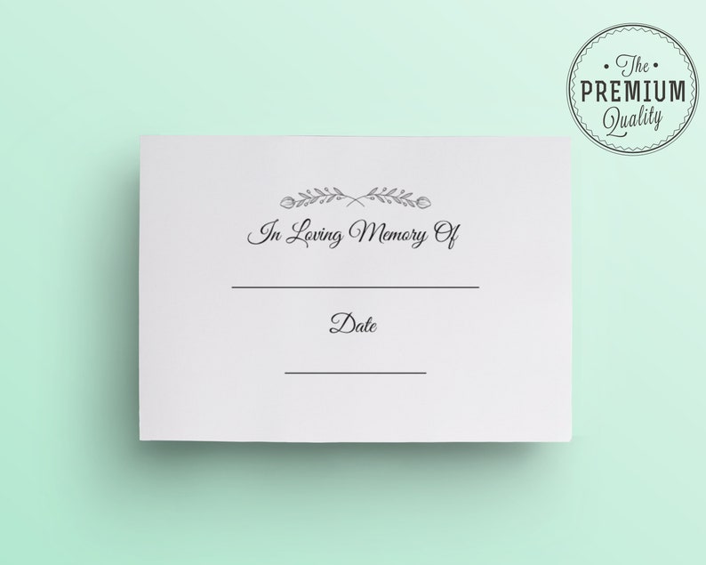 Memorial Service Guest Book Funeral Guest Bookkdp Interior Etsy