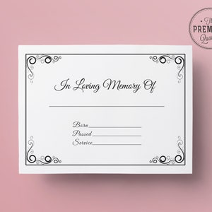 Funeral Guest Book, Memorial Guest Book KDP Interior Template 8.25x6 ...