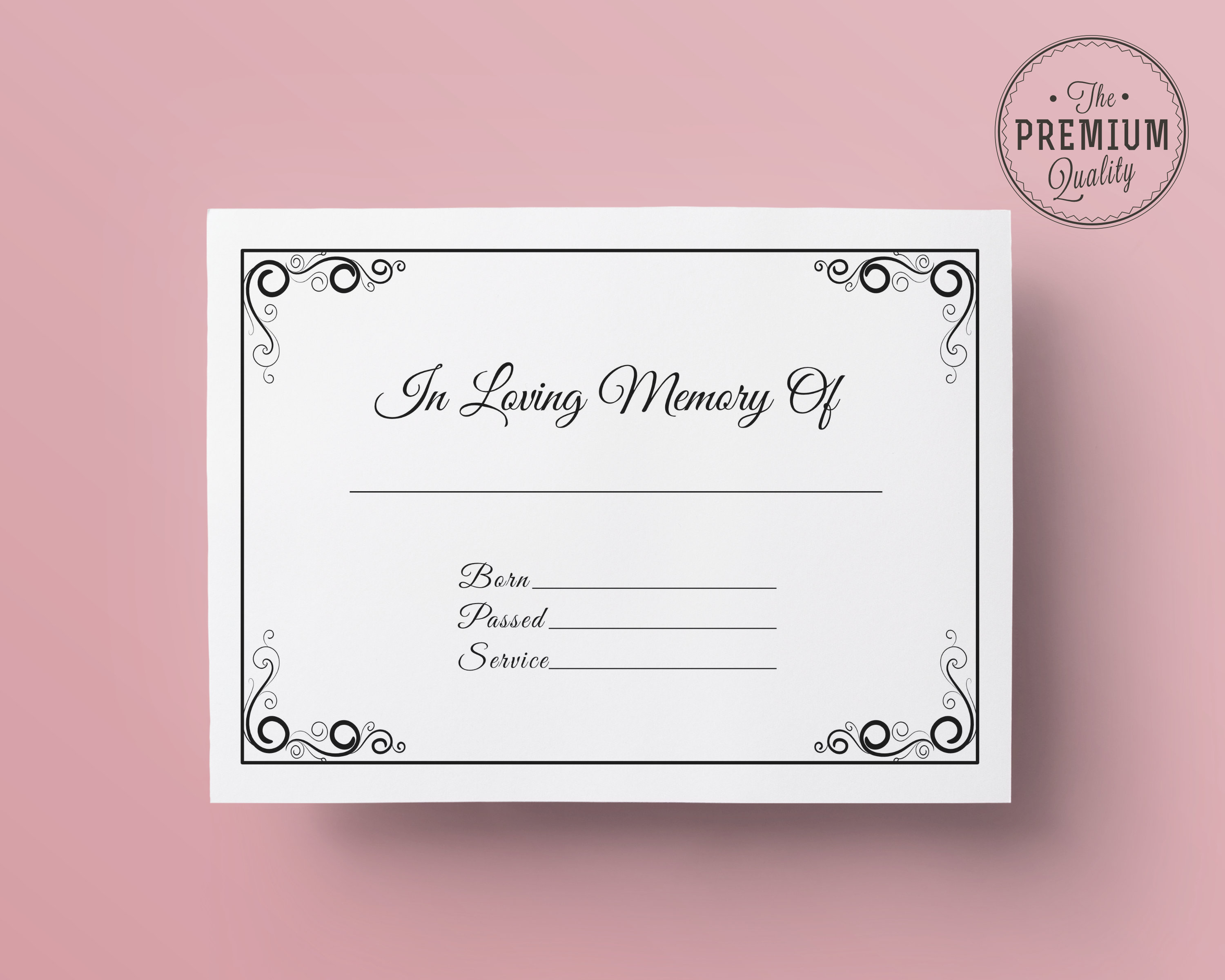 Funeral Guest Book, Memorial Guest Book KDP Interior Template 8.25x6 ...