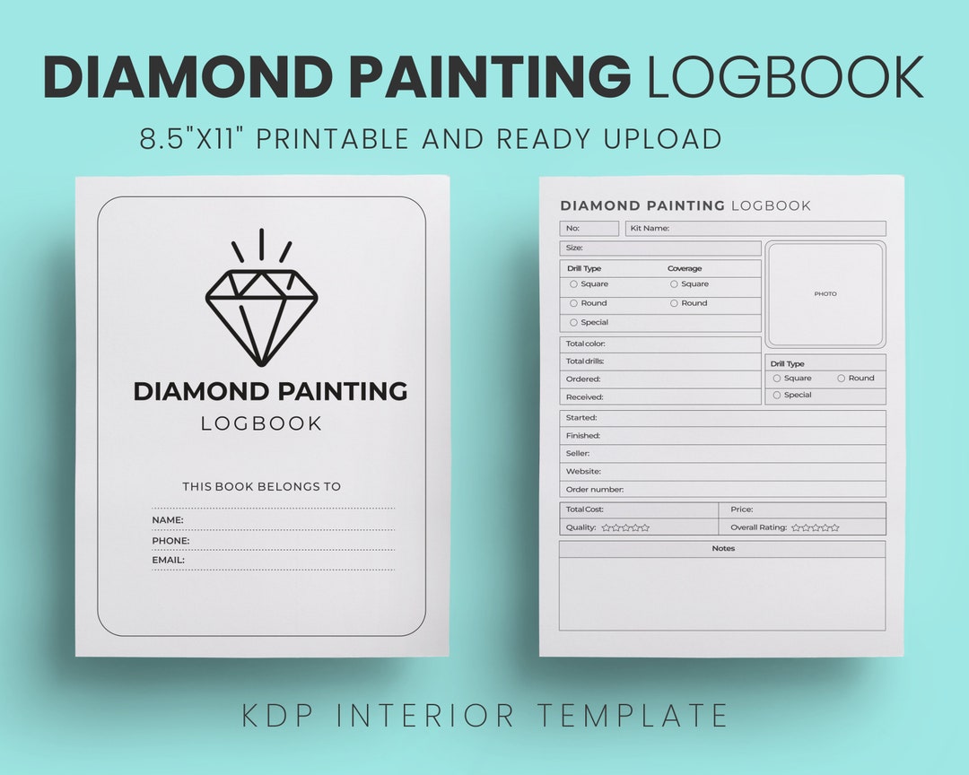 Diamond Painting Log Book KDP Interior Graphic by Creative Express