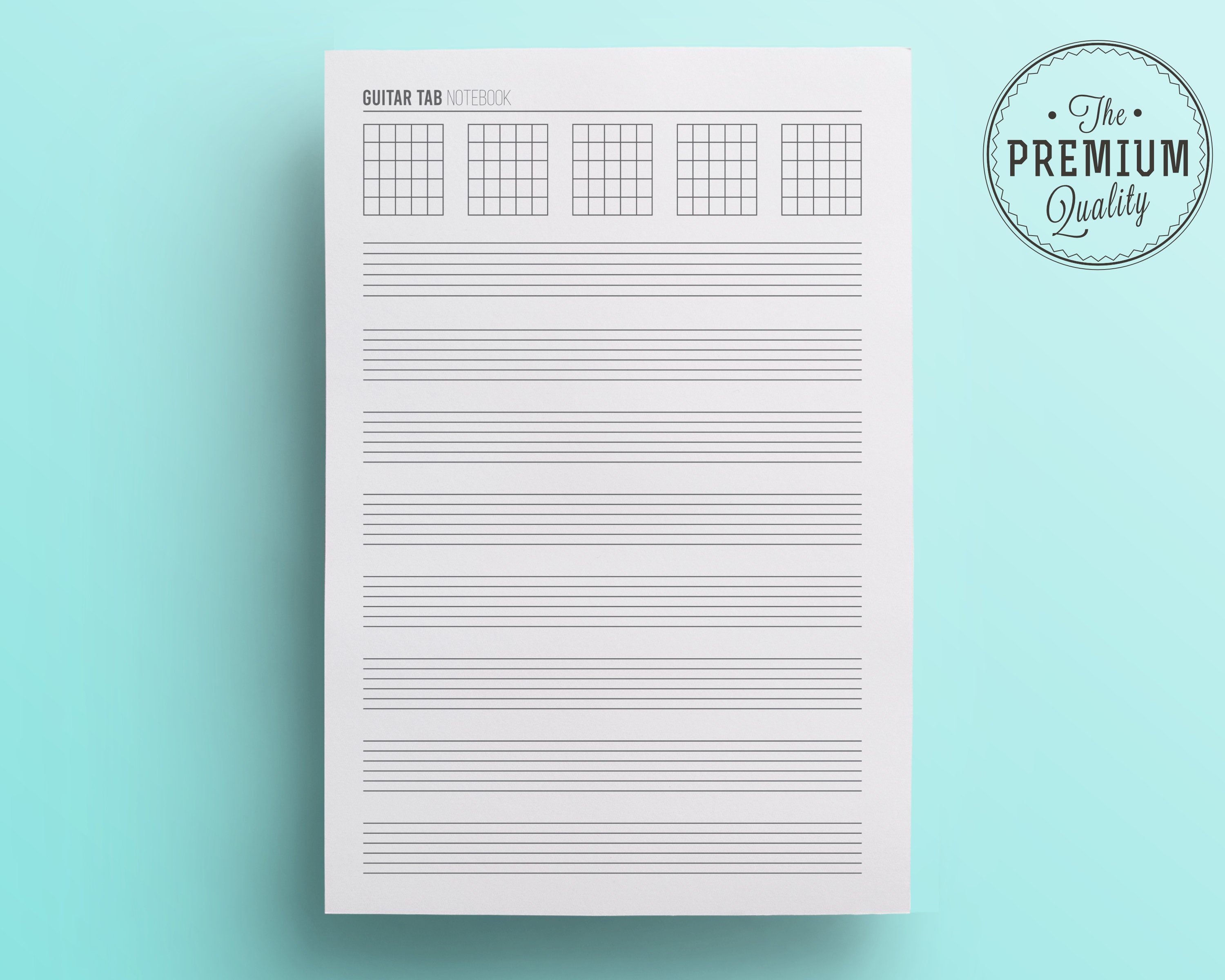 Guitar Tab Notebook: Blank Guitar by Roden Publishing