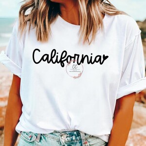 Californie Svg, Californie Png, chemise Californie, Svg du nord-ouest du Pacifique, chemise PNW, Svg côtier, Svg USA
