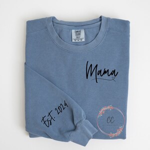 Mamãe Est. 2024 Svg, Mama Svg, Moletom Mama, Mom Png, Camisa Mamãe, Novo Presente Mamãe