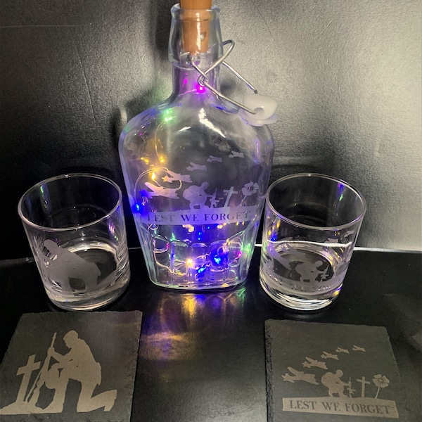 Gin Light up Bottles Etsy
