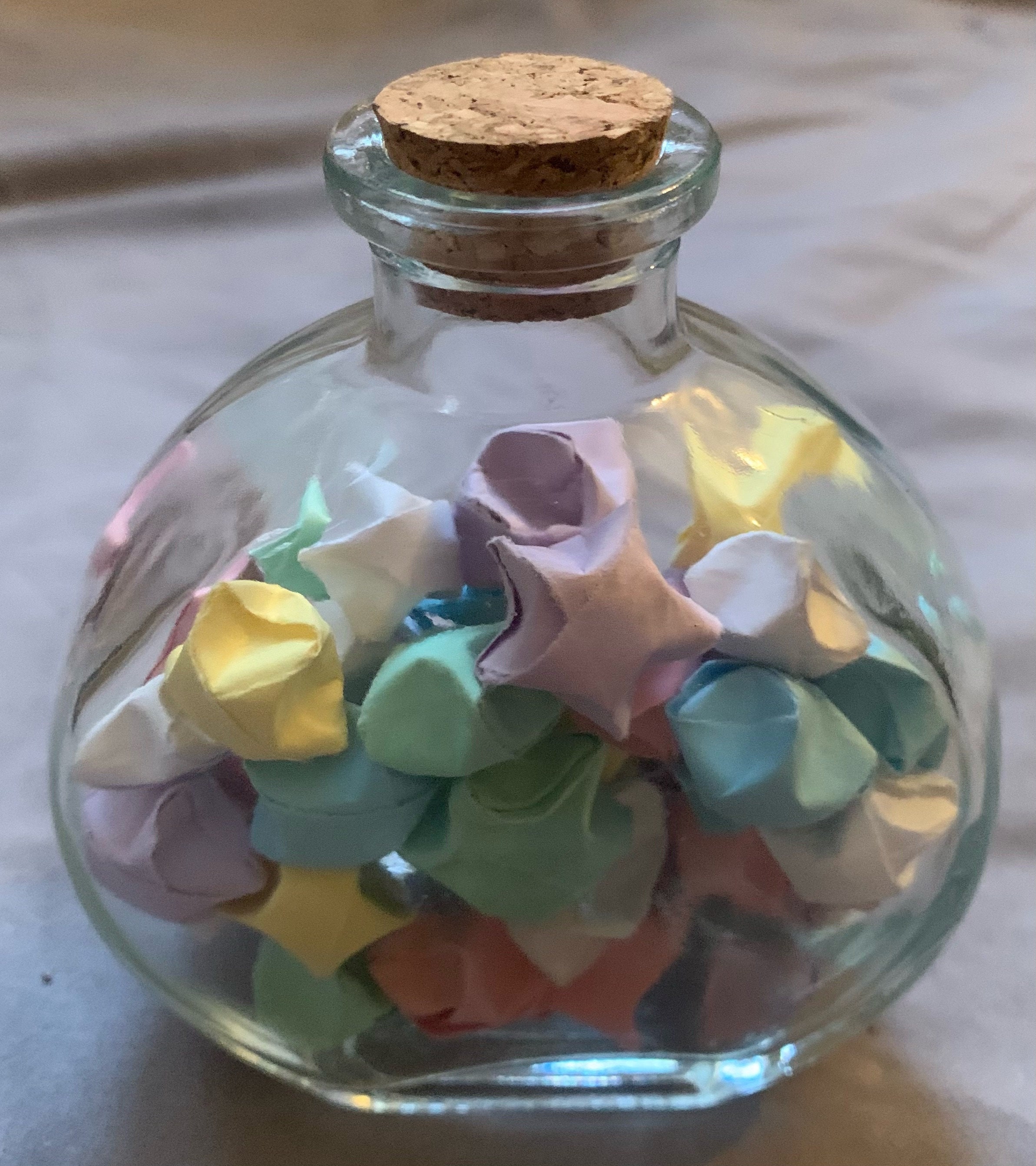 6 Color Pastel Wishing Star Jar Etsy UK
