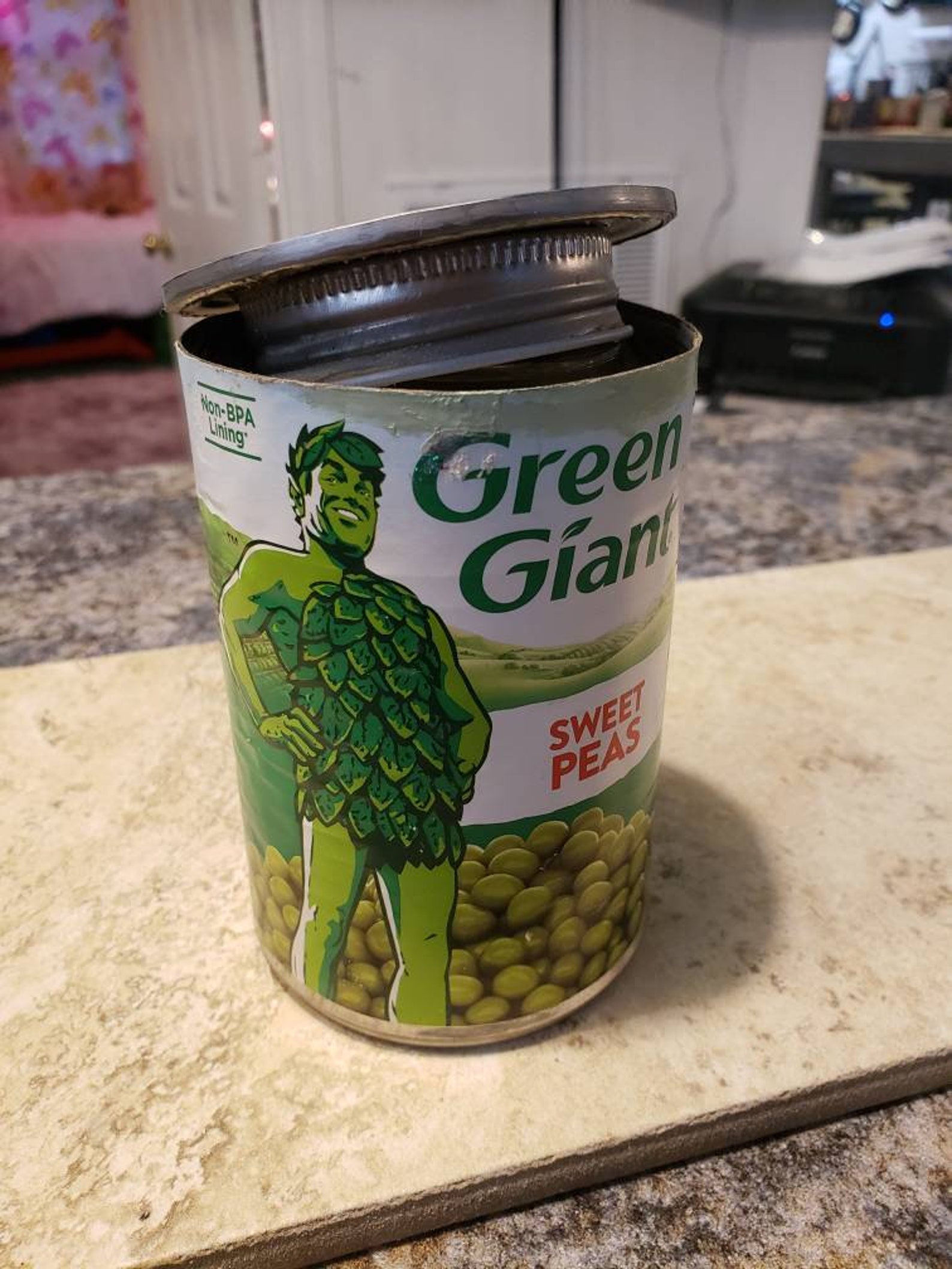 Green Giant Sweet Peas diversion safe can WEIGHTED to feel Etsy