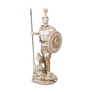 Ares God Statue Ancient Greek Roman Mythology Sculpture