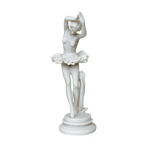 Ballerina Statue Greek Classic Minimalist Sculpture 13.50 in