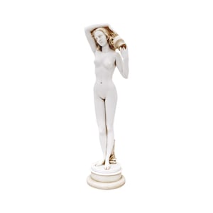 Hydria Woman Statue Ancient Greek Roman Mythology Sculpture Patina