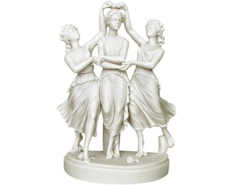 Estatua de las Tres Gracias Escultura de la mitología griega y romana antigua 9 pulgadas