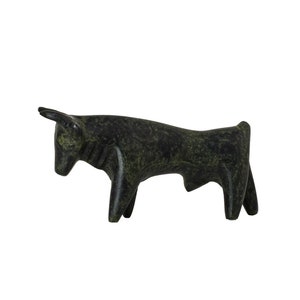 Cretan Bull Sculpture Solid Bronze Statue