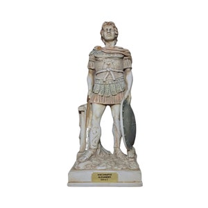 Alexander the Great Statue, King of Macedon, 11 Handmade Plaster Sculpture, Ancient Greece