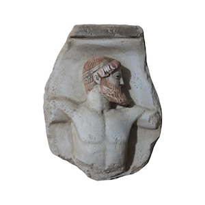 Zeus of Artemision Part Wall Bas Relief Sculpture Greco-Roman Statue