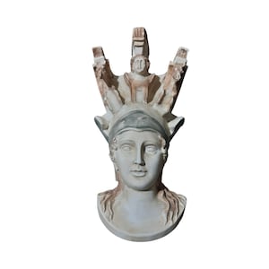 Athena Goddess Wall Mask Relief Sculpture Greco-Roman Statue
