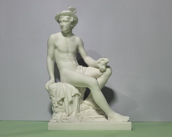 Hermes Merkur Gott Statue Exakte Museum Replik Skulptur