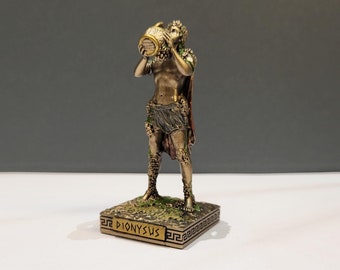 Dionysus God Mini Statue Ancient Greek Roman Myhtology Sculpture 9cm