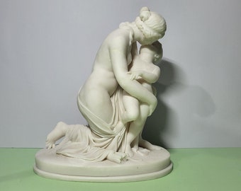 Venus Kiss Cupid Statue Ancient Greek Roman Mythology Exact Replica