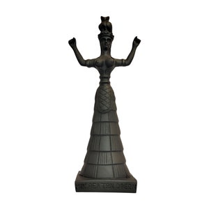 Minoan Snake Goddess Statue 7.08 in
