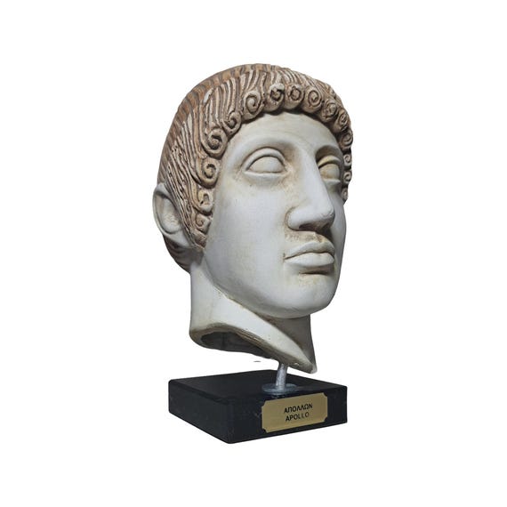 Norrclp Griechische Statue Von Apollon – 32 Cm Große Büste Aus Harz, Für Regal- Oder Tischdekoration