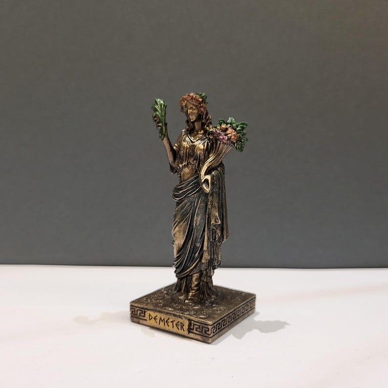 Demeter Goddess Mini Statue Ancient Greek Roman Mythology 9cm - Etsy