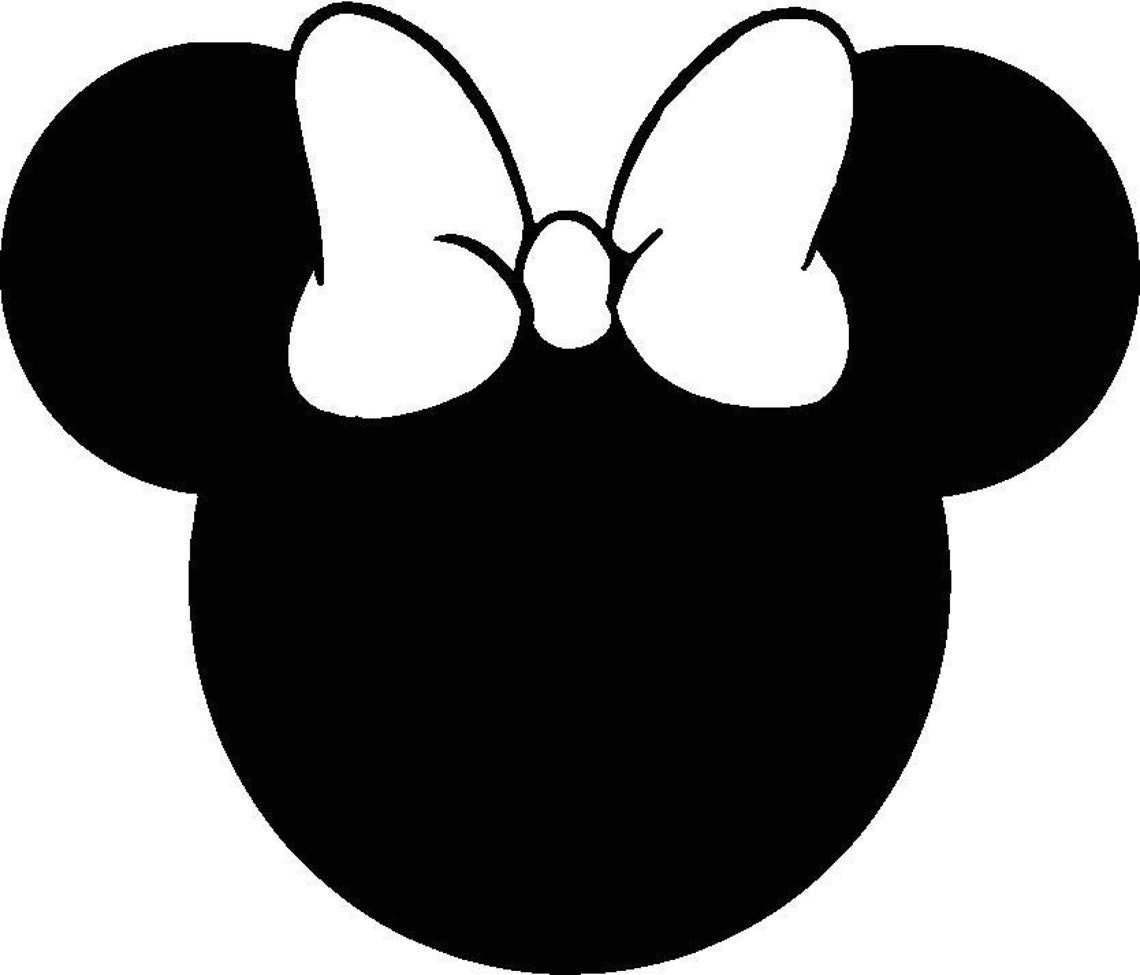 Minnie Mouse Silhouette SVG | Etsy