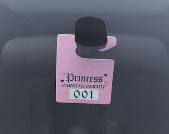Princess 001 Parking Permit Air Freshener - Pink Bubble Gum Hang Tag