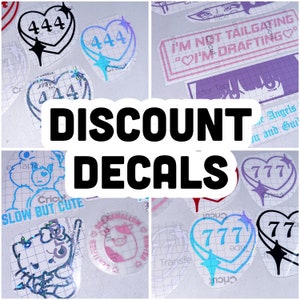 Discount Decals / Old Designs / Limited stock / CHEAP decals / LAST CHANCE