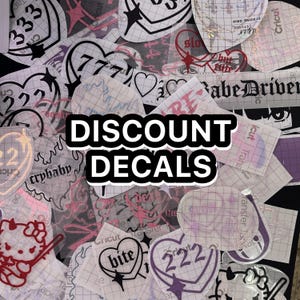 Discount Decals / Old Designs / Limited stock / LAST CHANCE