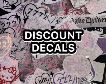 Discount Decals / Old Designs / Limited stock / LAST CHANCE