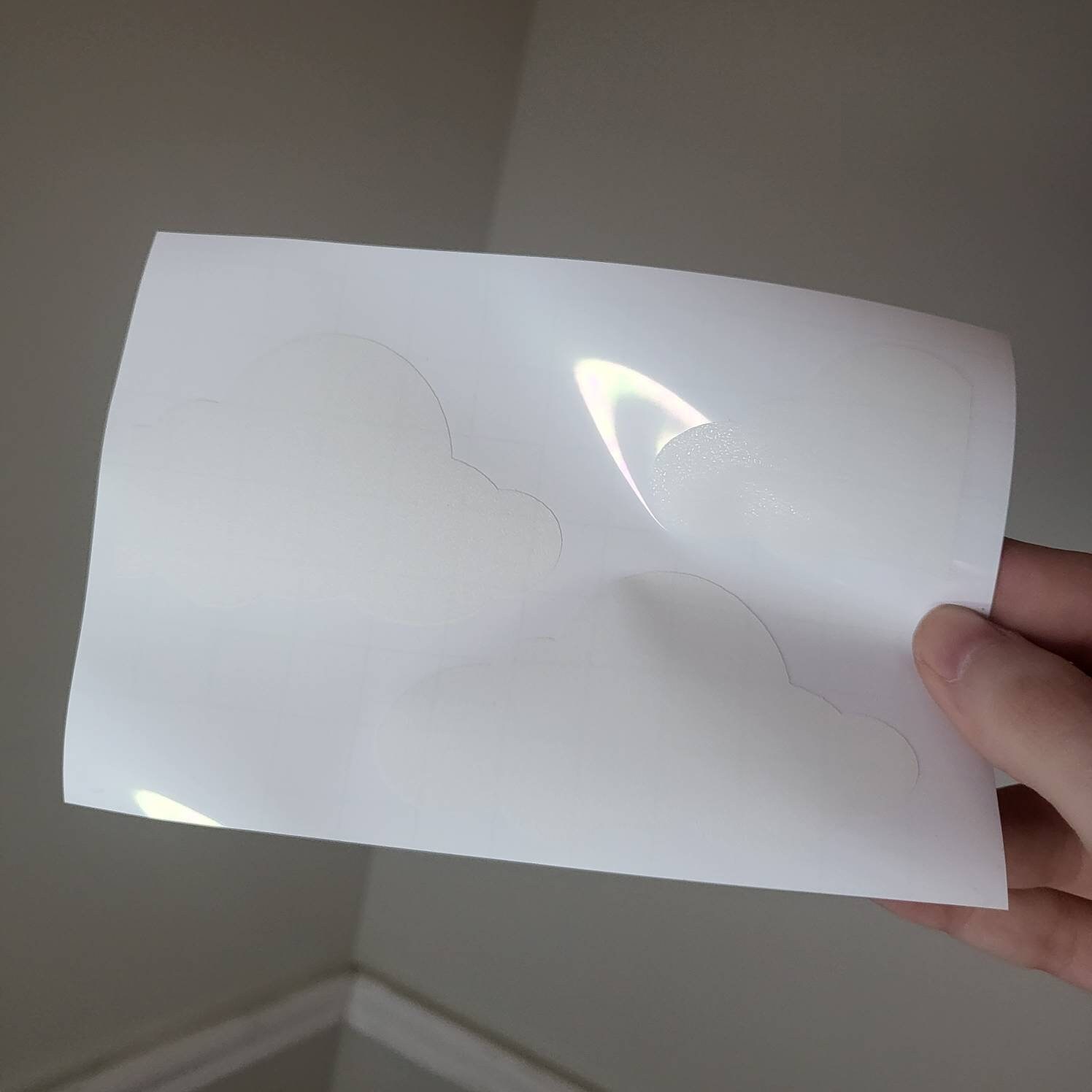 Clouds Headlight Decal Pack / Cute Glitter Frosted Vinyl for Etsy