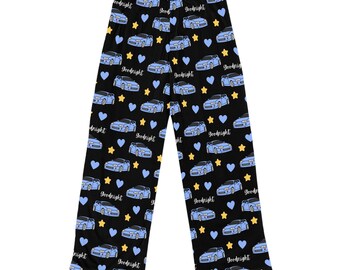 Mk4 Goodnight Lilac Toyota Supra Pj Stars Hearts Car Printed Pants