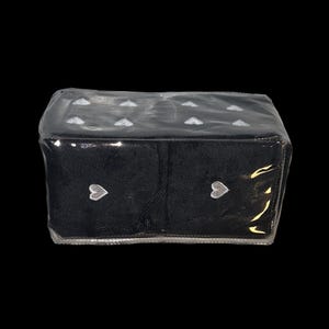 Black Heart Dice Car Accessory / White and Black Dice Cute Car Decor Hanger / Kawaii Goth Car Accessories