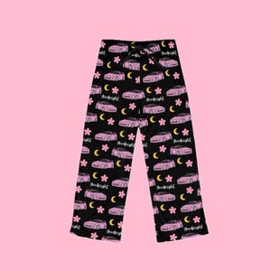 Goodnight Pink Toyota Celica Pj Sakura Moon Printed Pants