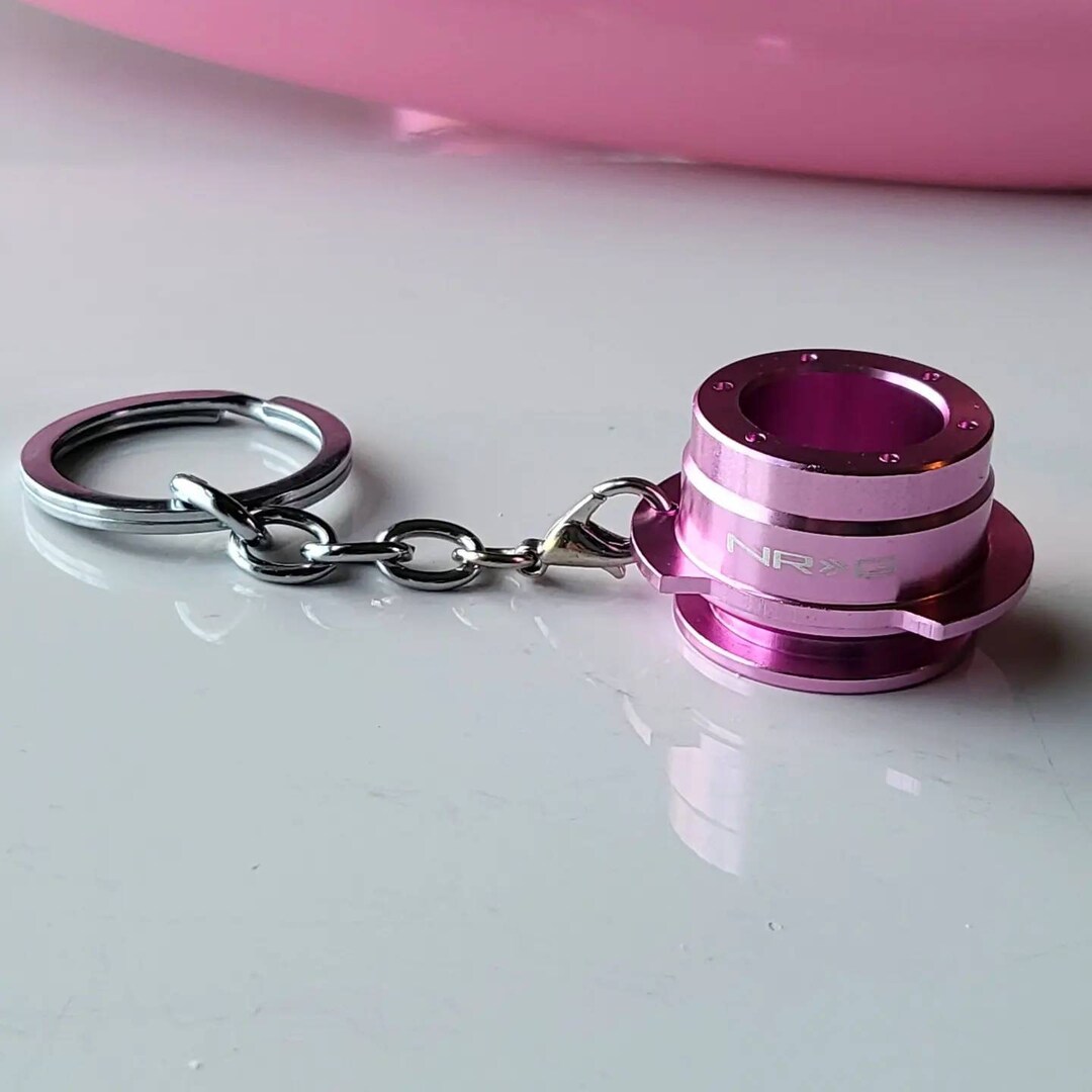 Pink Metallic Quick Release Keychain / Car Girl Accessories - Etsy