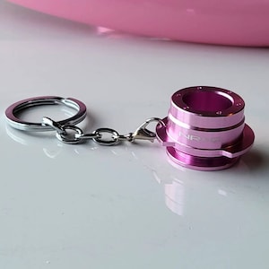 Pink Metallic Quick Release Keychain / Car Girl Accessories