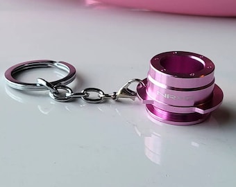 Pink Metallic Quick Release Keychain / Car Girl Accessories