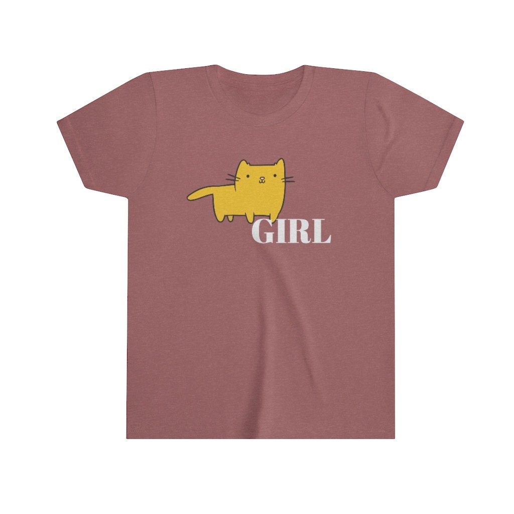 Cat Girl Shirt Youth Shirt Cat Lover Shirt Cat Shirt Etsy
