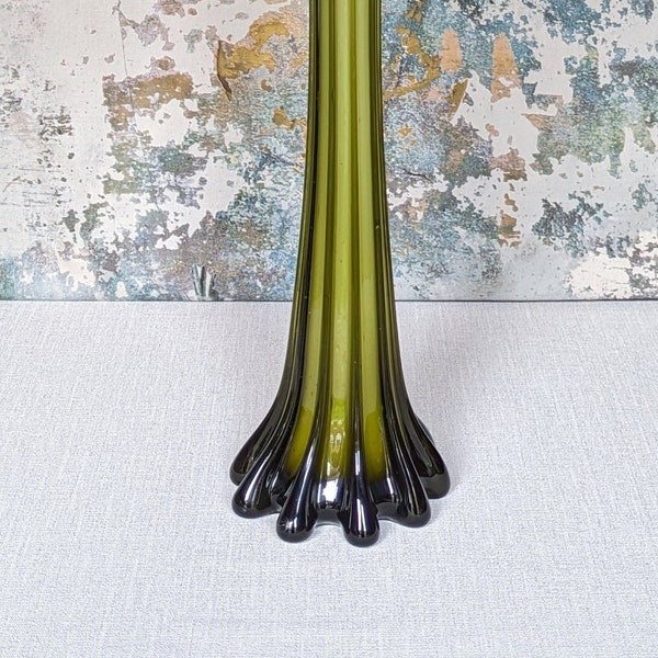 Ribbed Glass Vase Etsy UK