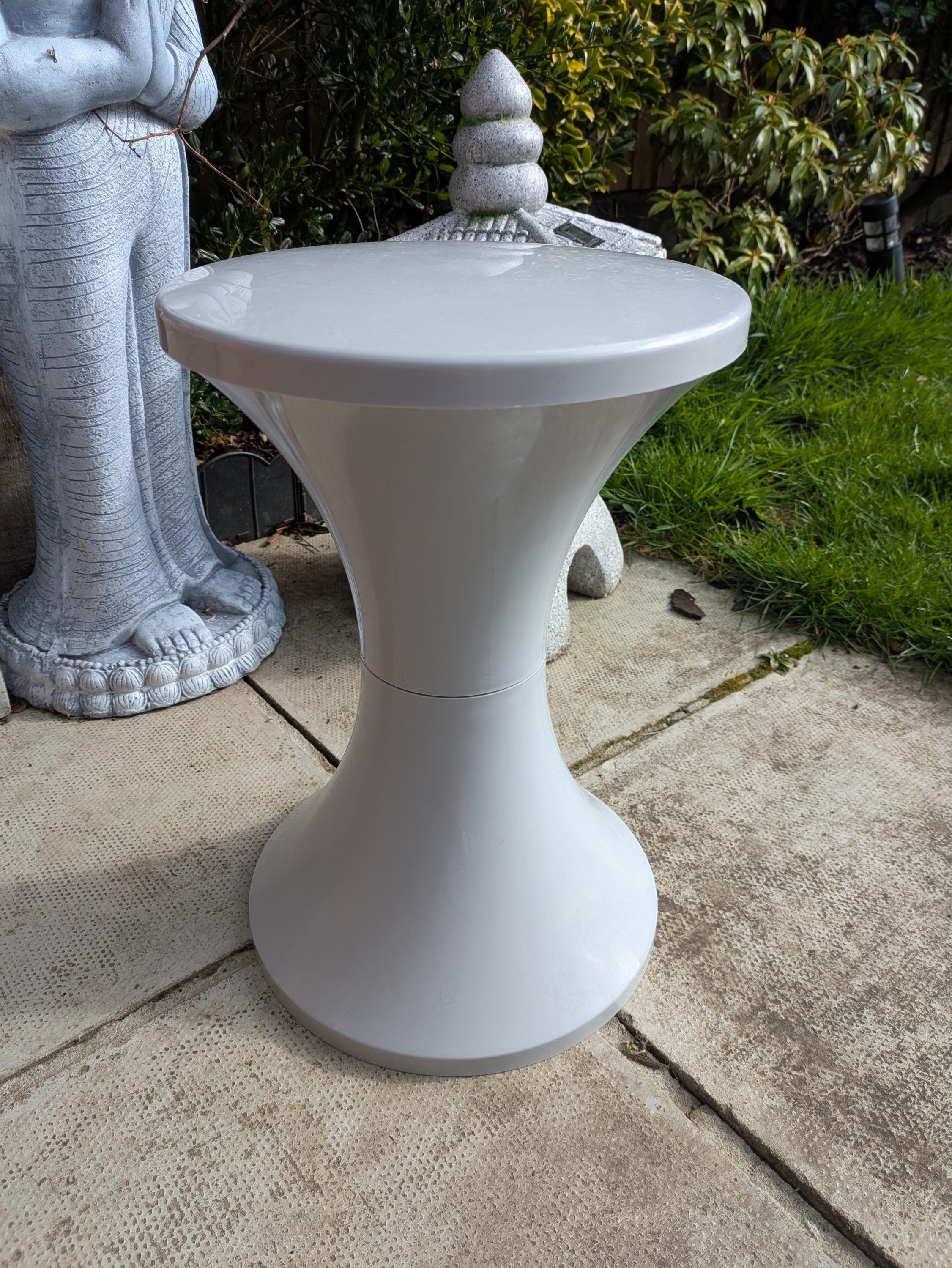 Vintage Tam Tam Stool Space Age Stool Side Table, Vintage Henry