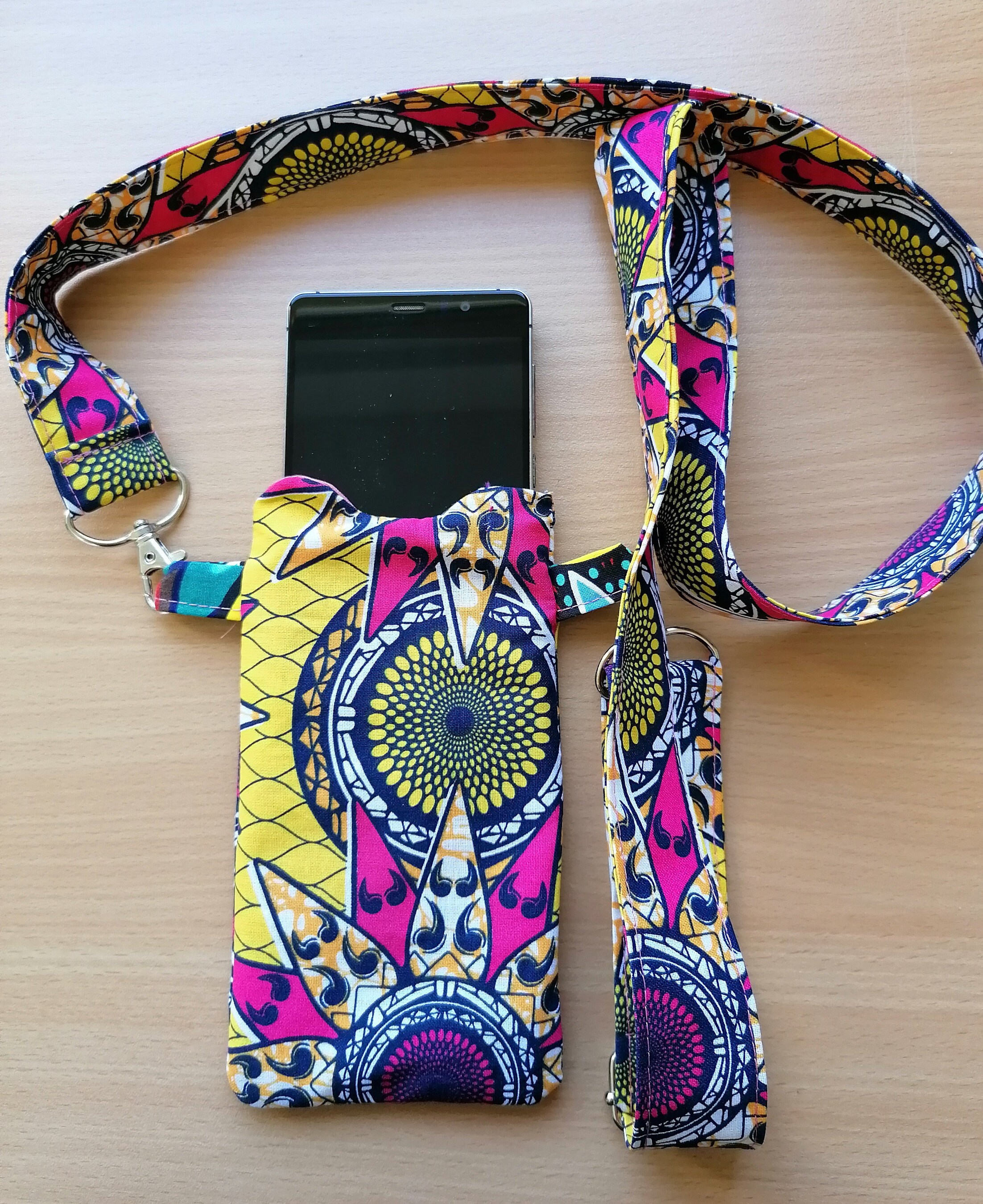 Cotton shoulder bag mobile phone pouch Etsy