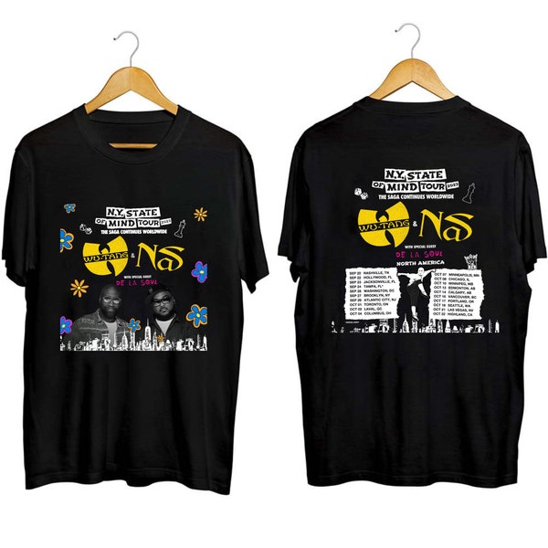 NY State Of Mind Tour 2023 Png, Nas & Wu Tang Clan Png, Nas Wu Tang Clan Tour Merch, Nas Concert Png, Wu Tang Clan Merch