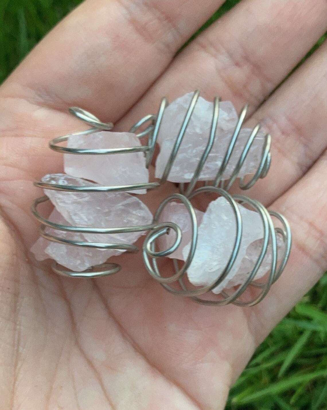 Crystal cage necklace with crystal Etsy