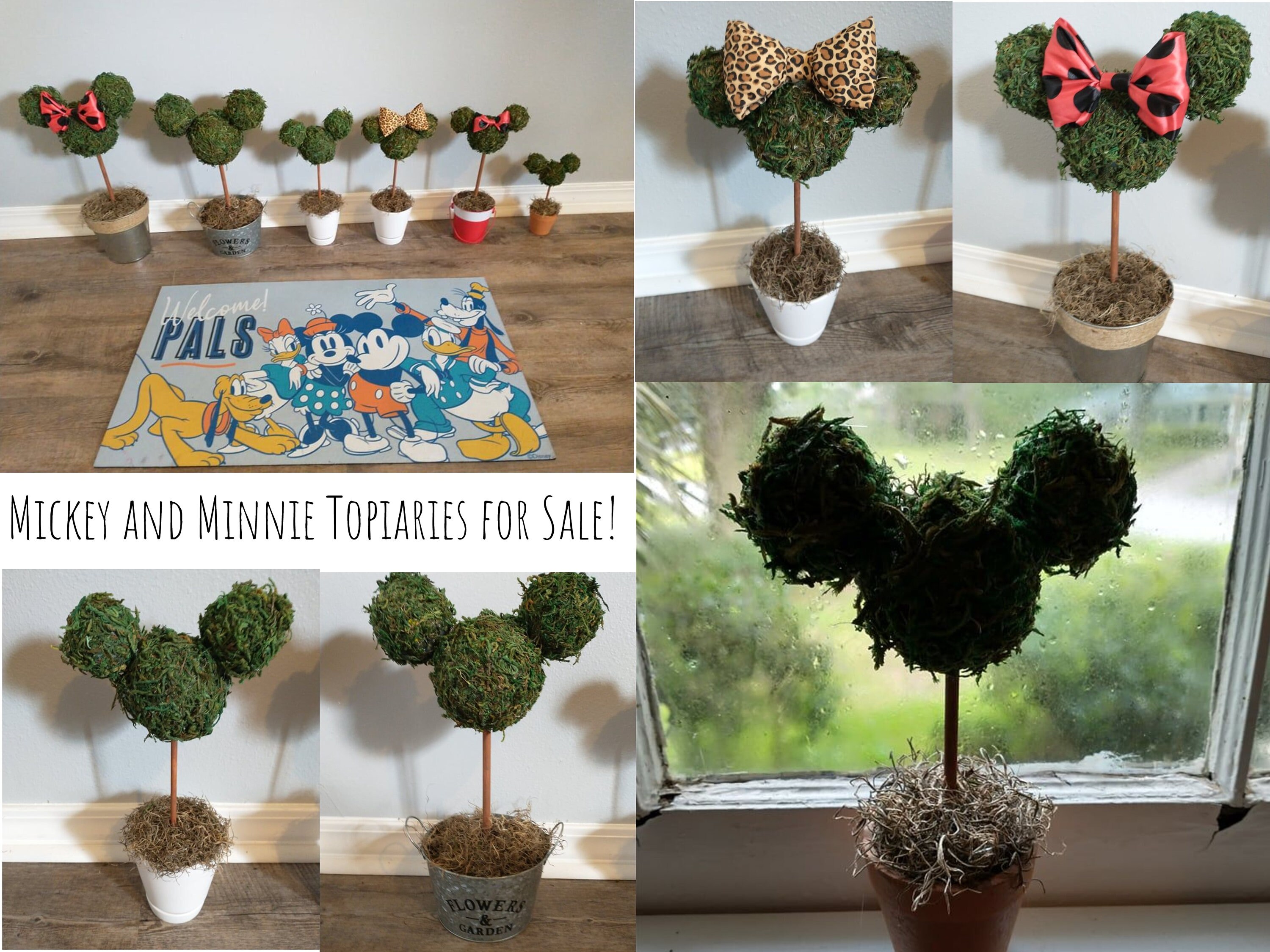 Disney Mickey Mouse Topiary for Home Decor Gifts Parties Etsy