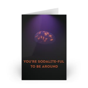 Copy of Yooperlite greeting card funny, Yooperlite card, michigan rocks, michigan rockhound, michigan rockhound gift