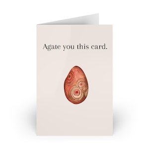 Agate You This Card - Cartes de voeux rock, carte pour amateur de rock, parfaite pour toute occasion, anniversaire, amitié, remerciement