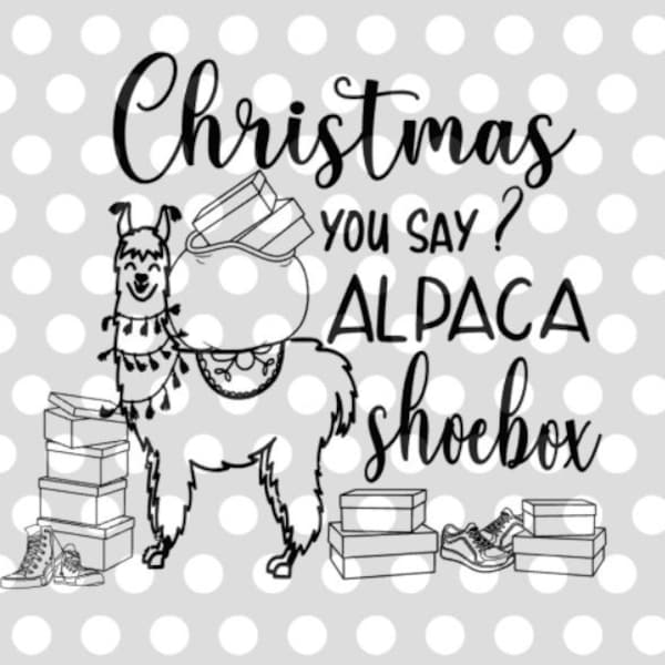 Christmas you say? Alpaca shoebox